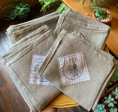 Kitchen Garden Series 100% Organic Linen Tea Towel